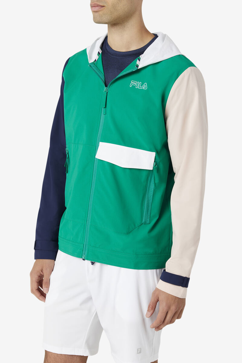 Fila Dutton Woven Vind Jacket Jacka Herr Gröna Marinblå Rosa | BfgUq5cFeiB