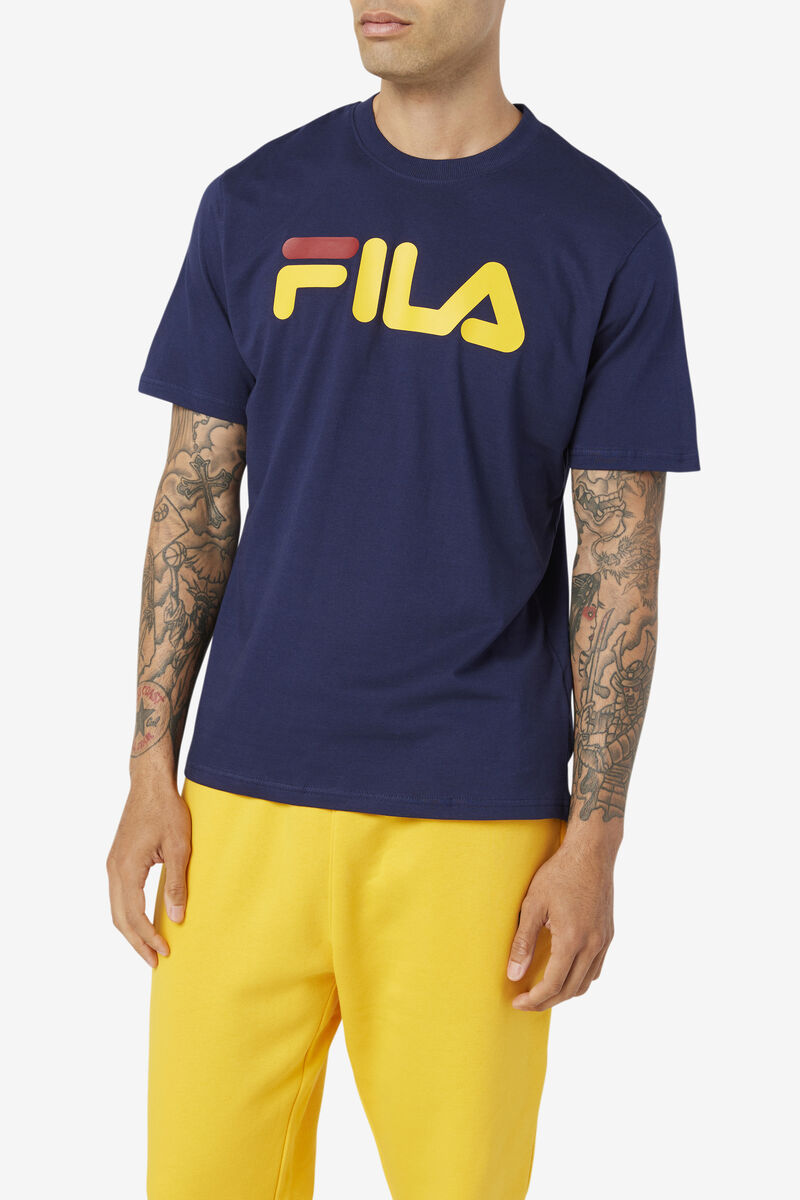 Fila Eagle T-shirt Herr Marinblå | JW7PtHxsYKs