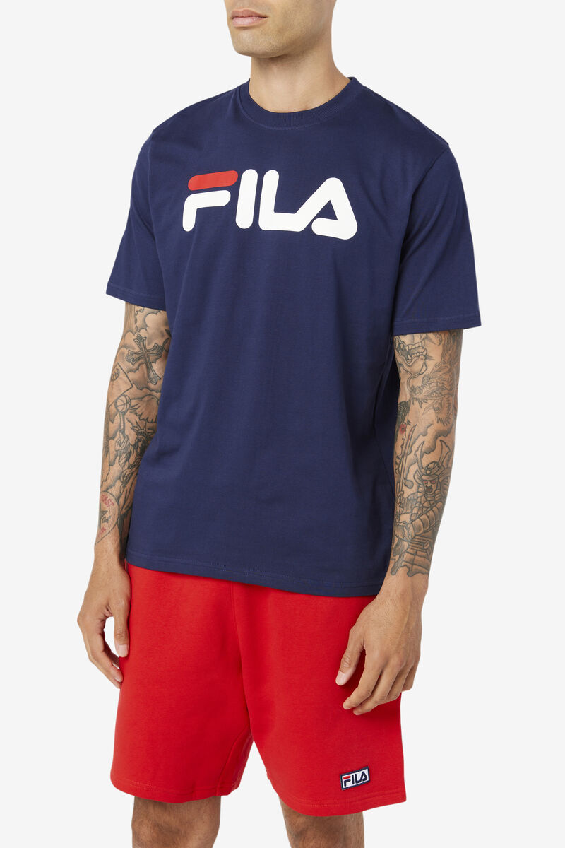 Fila Eagle T-shirt Herr Marinblå Vita Röda | ZPAISqddII9