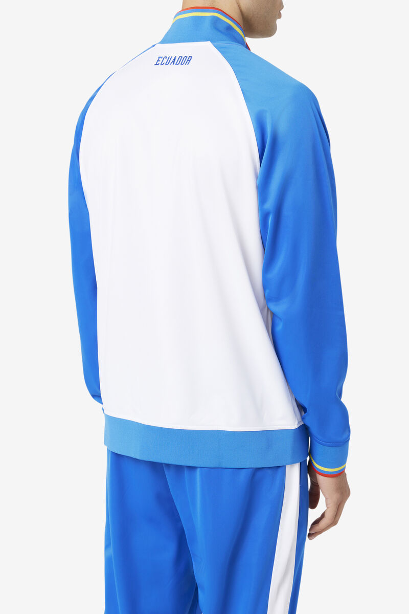 Fila Ecuador Track Jacket Träningsoverall Dam Vita Blå Röda | WENJPptkzg9