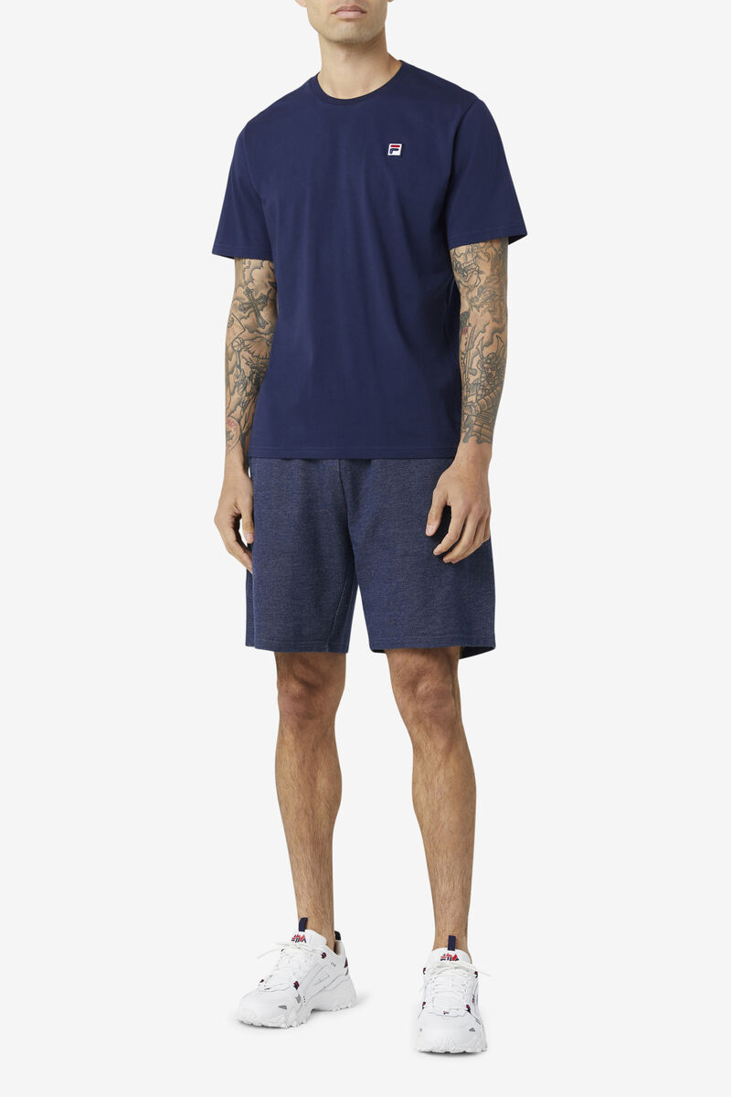 Fila Edgecumbe Kort Sleeve T-shirt Herr Marinblå Vita | GdQwC7qwMWf
