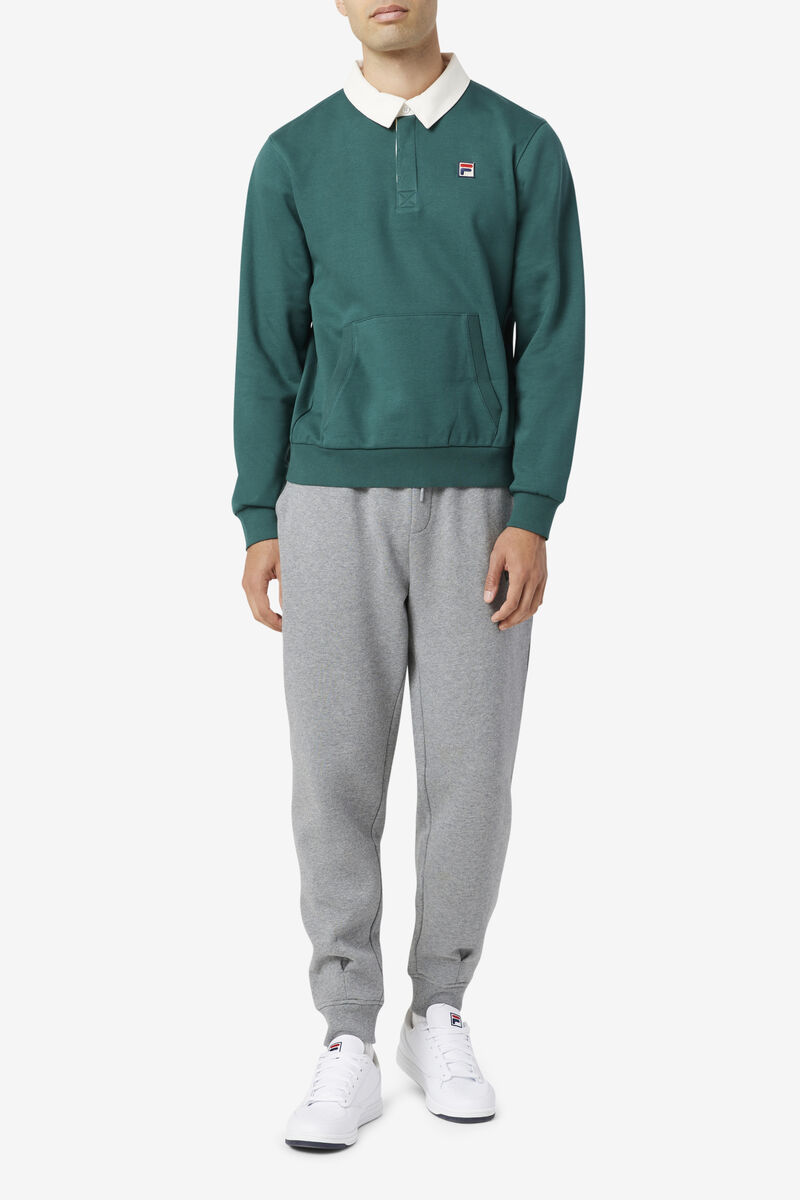 Fila Edison Fleece Rugby Sweatshirt Herr Vita | hZubWUlgJp6