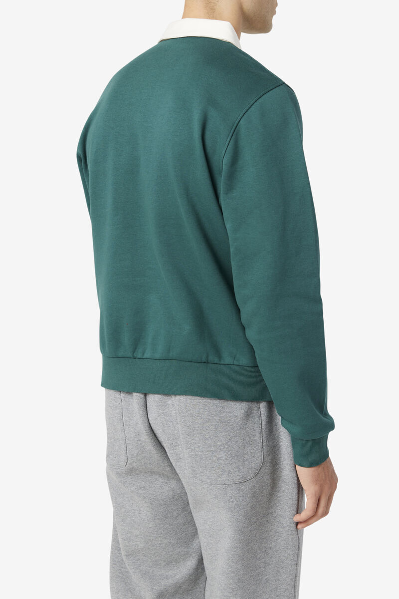 Fila Edison Fleece Rugby Tröjor Herr Vita | Tikh238cgrf