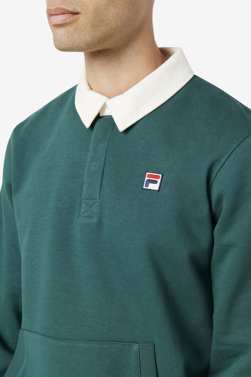 Fila Edison Fleece Rugby Tröjor Herr Vita | Tikh238cgrf
