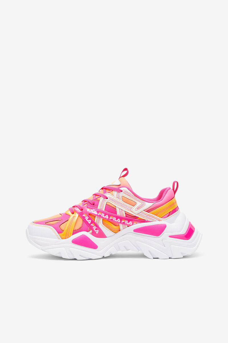 Fila Electrove 2 Stitch Sneakers Dam Vita Rosa Orange | LIUOy47CpKY