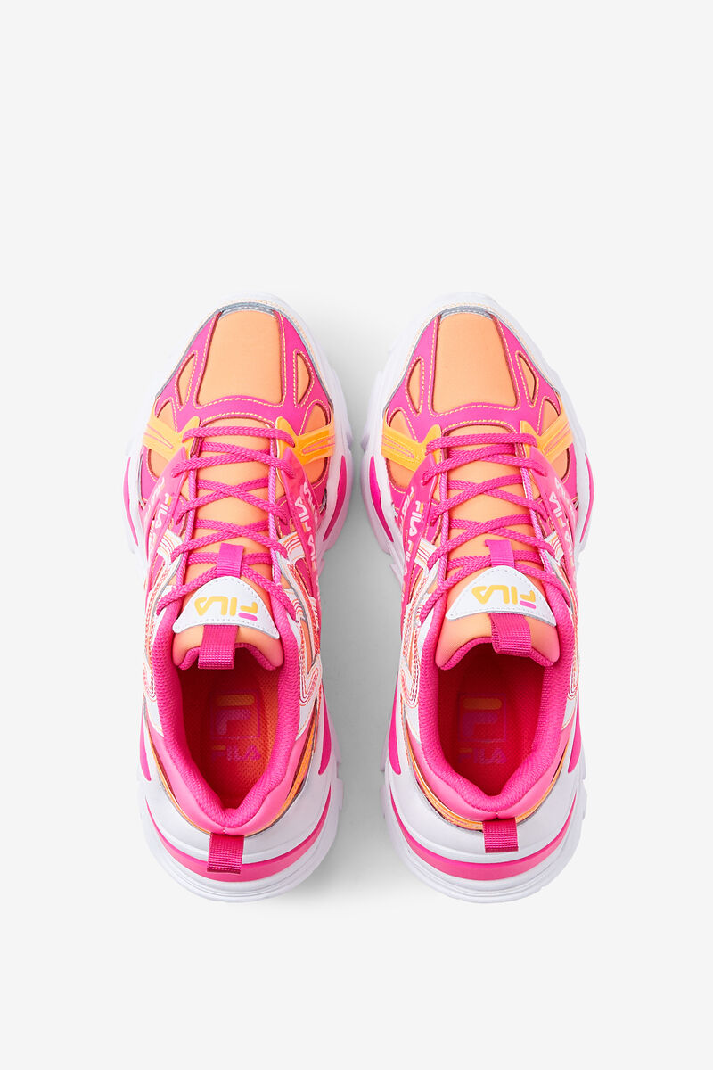 Fila Electrove 2 Stitch Sneakers Dam Vita Rosa Orange | LIUOy47CpKY