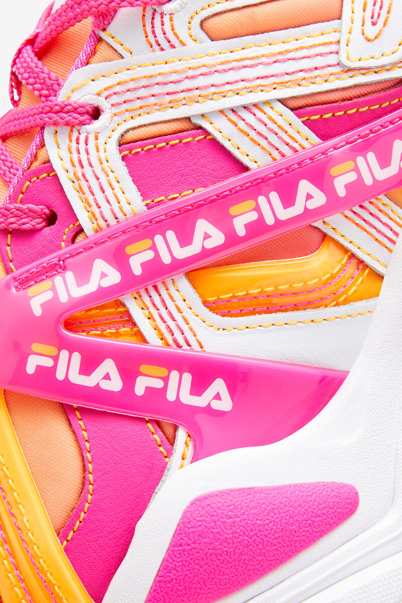 Fila Electrove 2 Stitch Sneakers Dam Vita Rosa Orange | LIUOy47CpKY