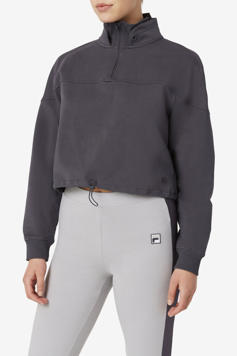 Fila Elysia Quarter Zip Jacka Dam Mörkgrå | ocf5Qeoimnm
