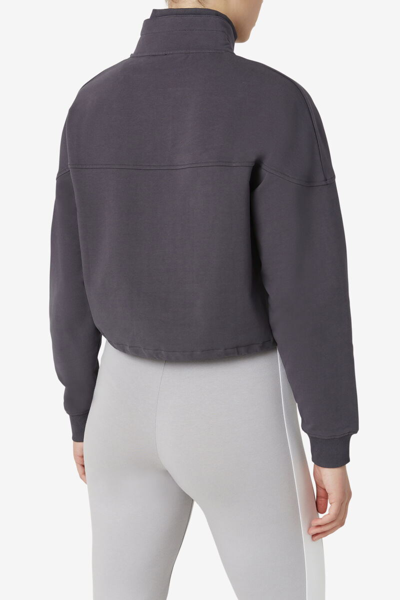 Fila Elysia Quarter Zip Jacka Dam Mörkgrå | ocf5Qeoimnm