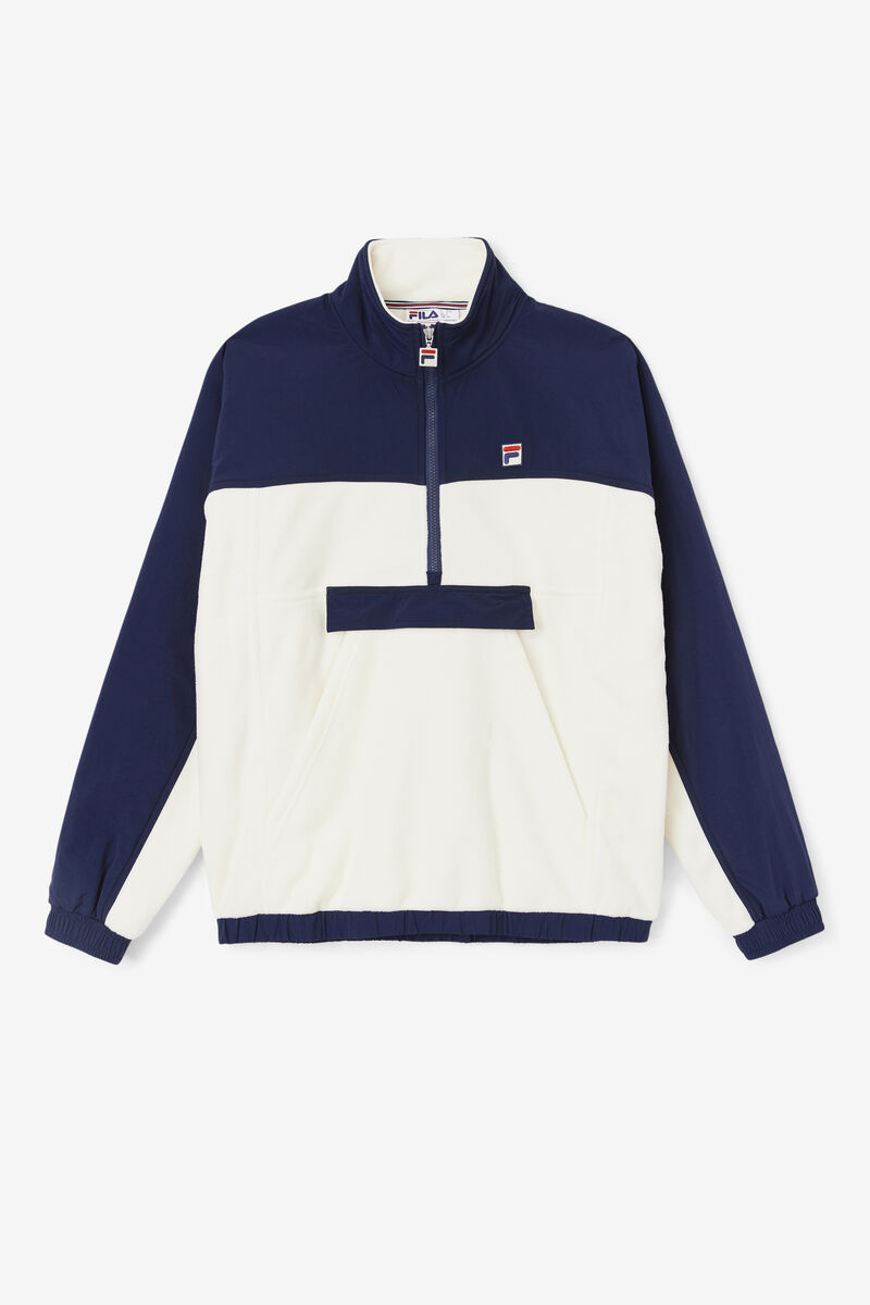 Fila Erick 1/2 Zip Pullover Jacka Herr Vita Marinblå | JibYT14y7LV