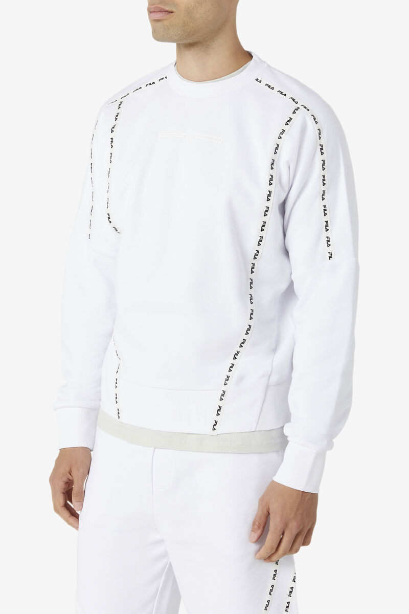 Fila Everzone Crew Tröjor Herr Vita | GSH9o3sdvUp