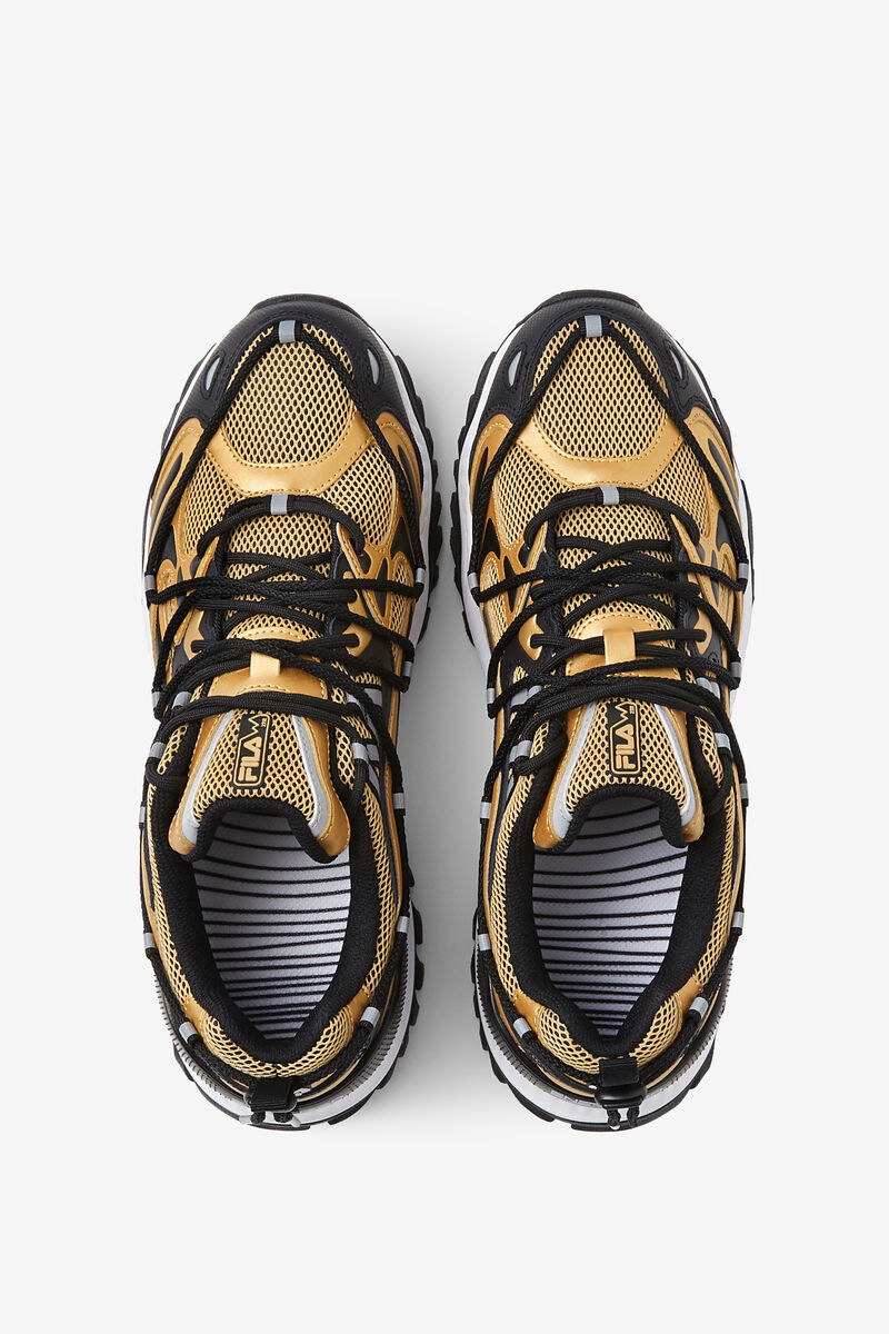 Fila Expeditioner Orange & Black Tjock Trainer Shoes | Fila Sneakers Herr Svarta Metal Guld Vita | HhsdOU7Aswd