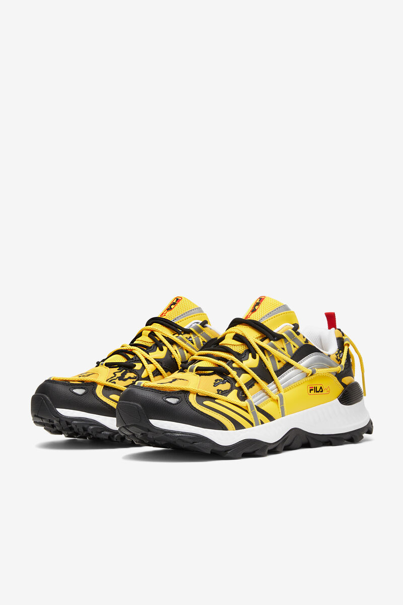 Fila Expeditioner Yellow & Black Tjock Trainer Shoes | Fila Sneakers Herr Citron Svarta Vita | cA7QOGLbo28