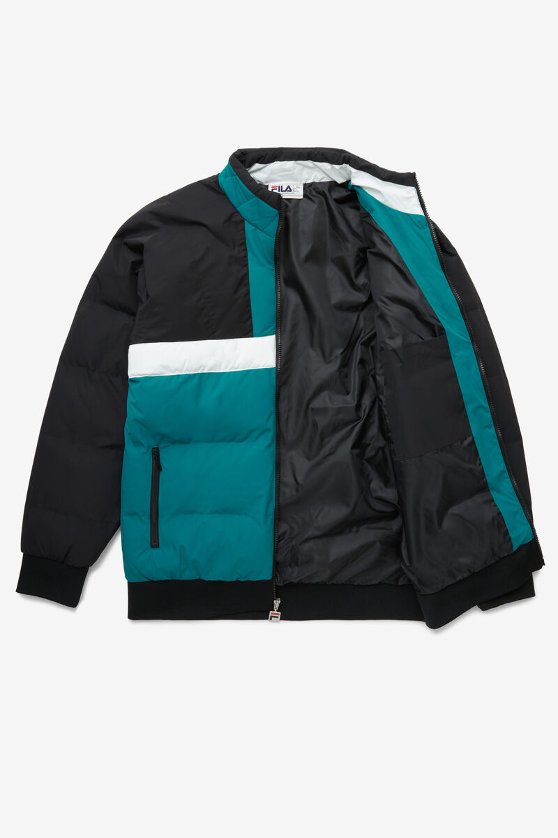Fila Fausto Ski Jacket Jacka Herr Svarta Blå Vita | NZQVJ11rLex