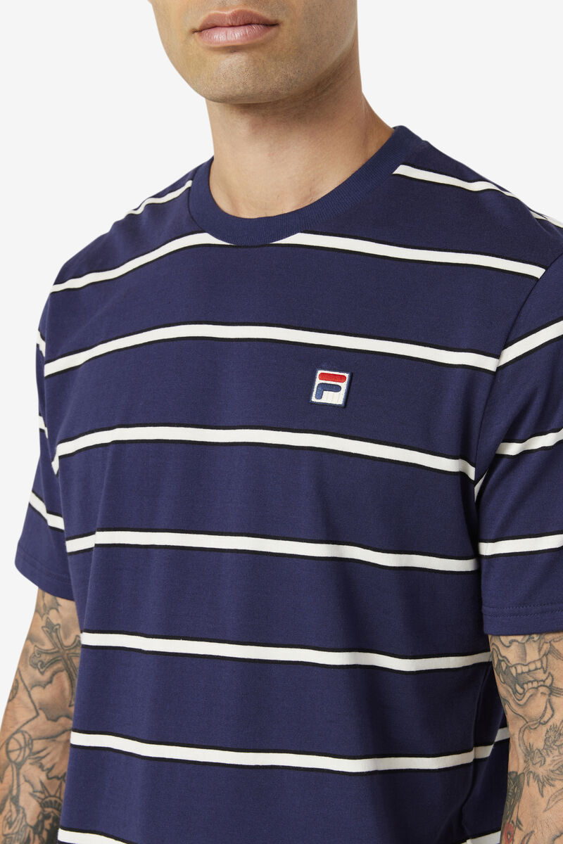 Fila Felix T-shirt Herr Marinblå Vita | kSzRsRW9A5P