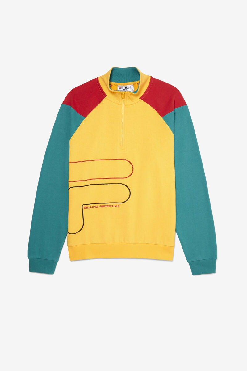 Fila Fenwick 1/2 Zip Jacka Herr Röda | 7EF9ZDNq6uw