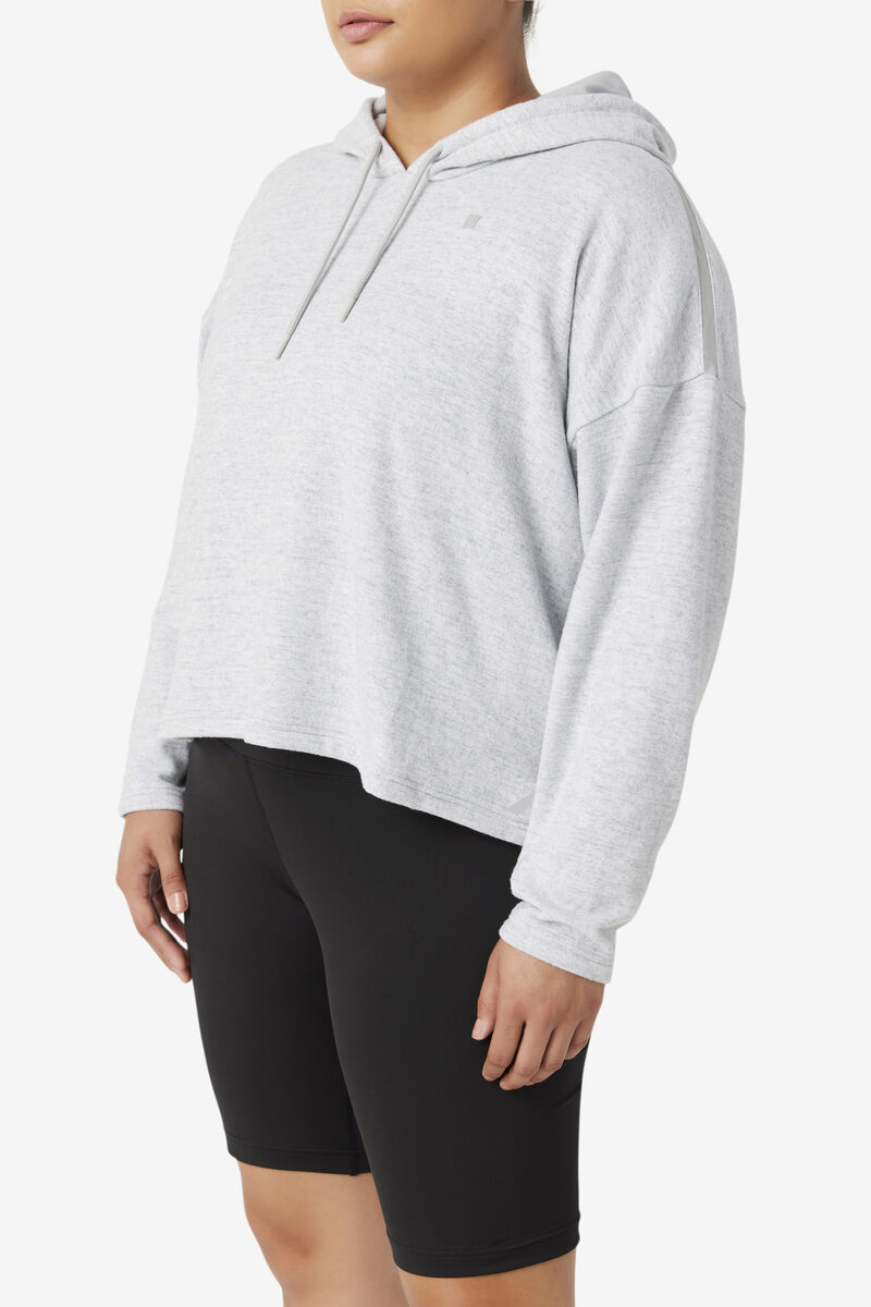 Fila Fi-lux Cropped Hoodie Hoodie Dam Ljusgrå | ssWHwRewW8x