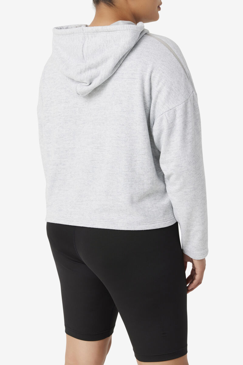 Fila Fi-lux Cropped Hoodie Hoodie Dam Ljusgrå | ssWHwRewW8x