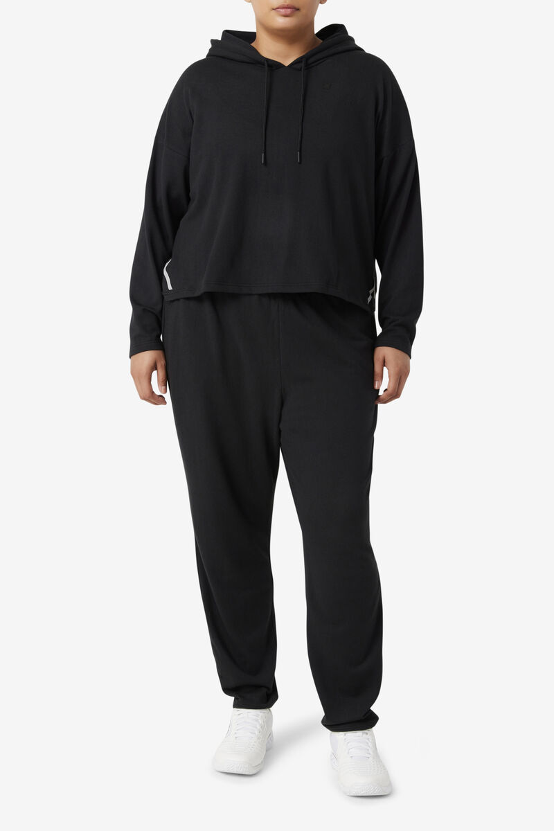 Fila Fi-lux Cropped Hoodie Hoodie Dam Svarta | U8RmhFo5rUK