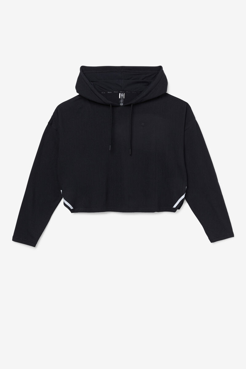 Fila Fi-lux Cropped Hoodie Hoodie Dam Svarta | l3mpwuM6qpq