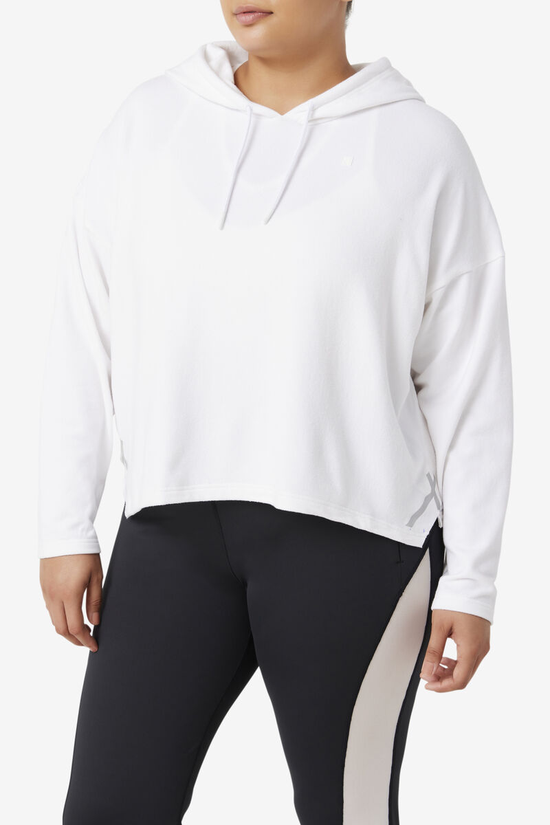 Fila Fi-lux Cropped Hoodie Hoodie Dam Vita | NtsCKrpIOBc