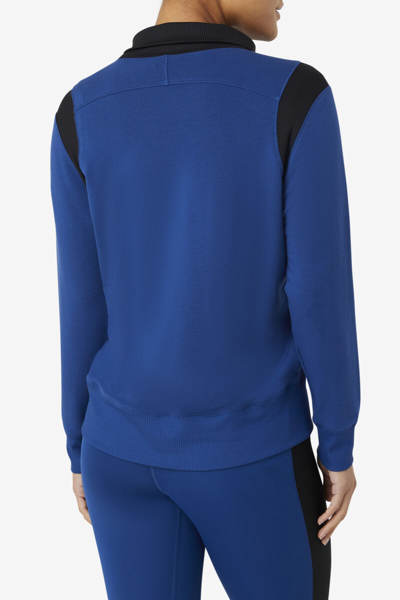 Fila Fi-lux Half Zip Jacka Dam Marinblå | SsVZSCPiDqQ