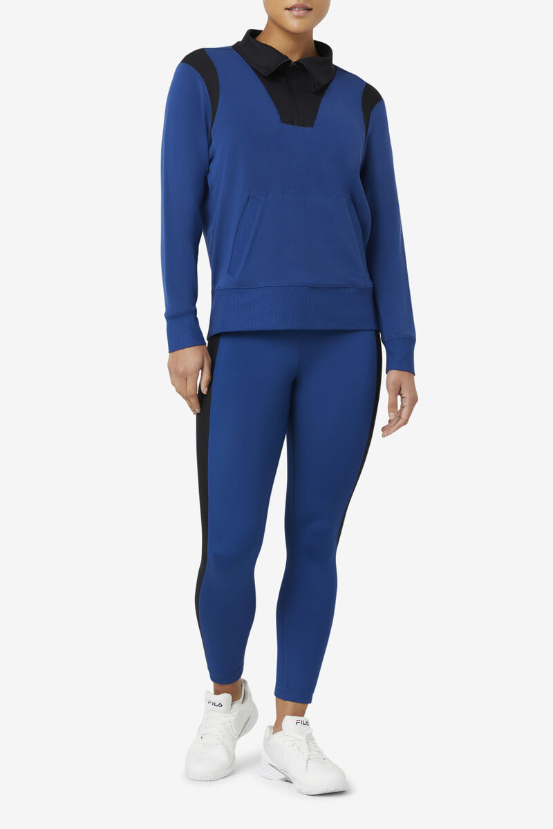 Fila Fi-lux Half Zip Jacka Dam Marinblå | SsVZSCPiDqQ