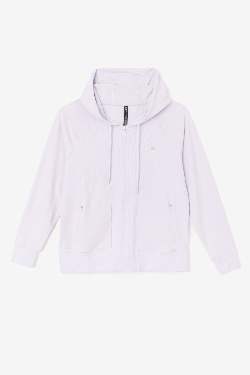 Fila Fi-lux Texture Full Zip Hoodie Jacka Dam Lavendel Blå | vvTxLMtL7qX
