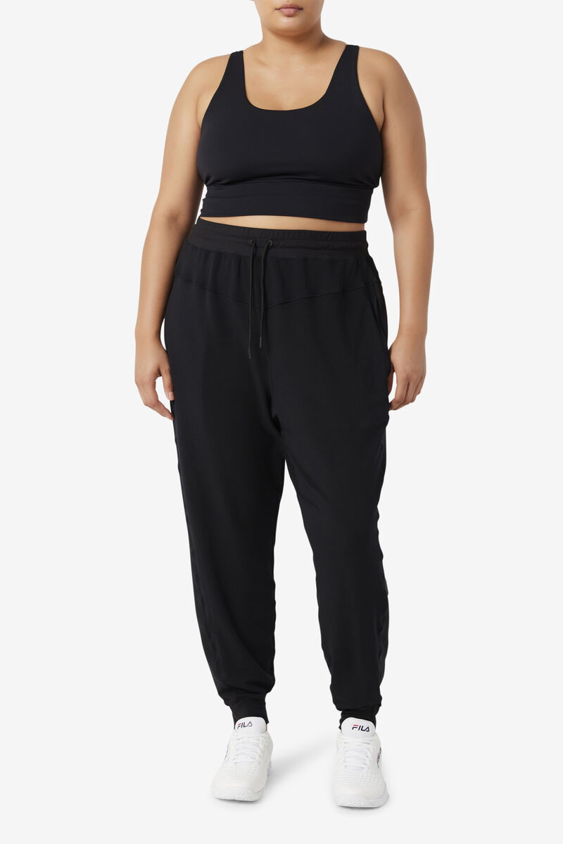 Fila Fi-lux Texture Jogger Byxor Dam Svarta | Q2Vu9L5bU9F