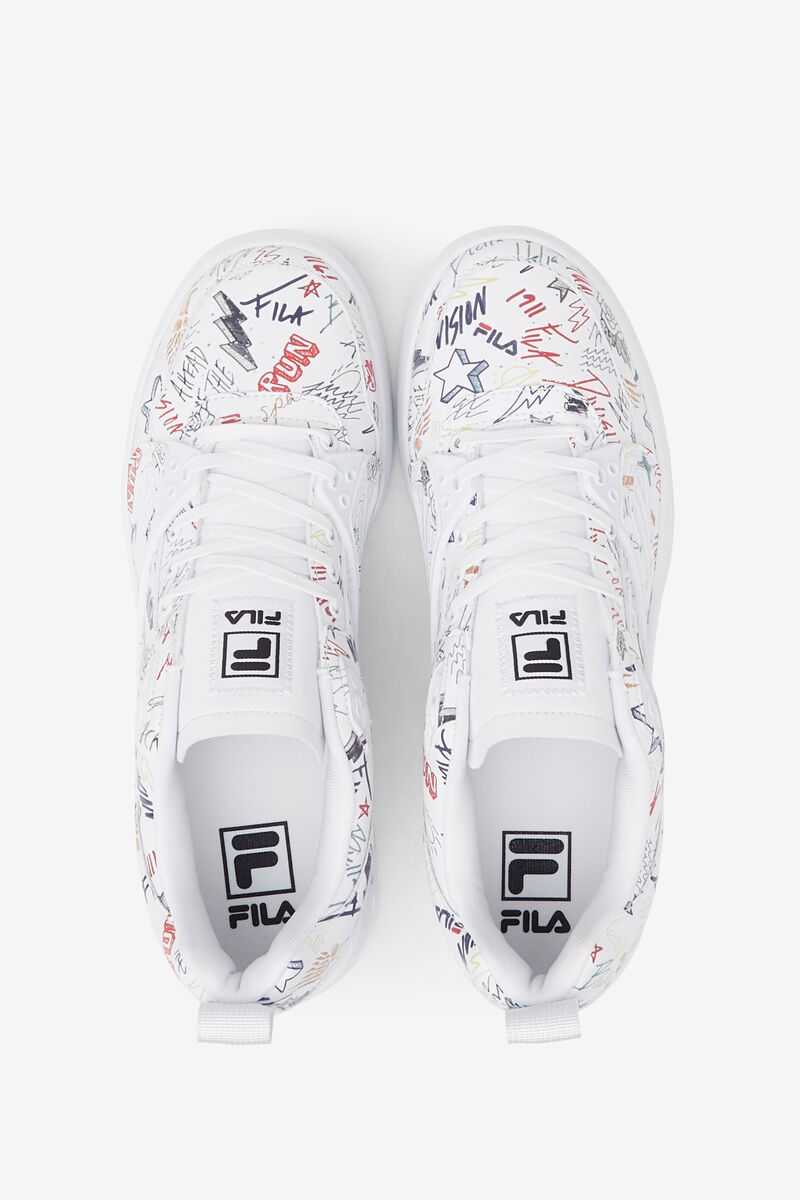 Fila Fila Ace Scribbles Graffiti Shoes | Fila Sneakers Herr Vita Svarta Olika Färger | 9fOwdMwdU5E