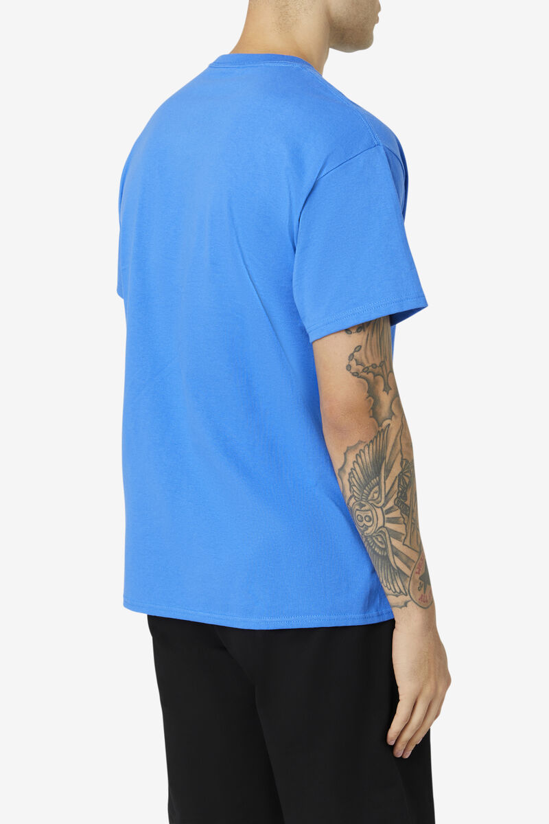 Fila Fila Logo T-shirt Herr Blå Gula Röda | kwZfgmECsnM