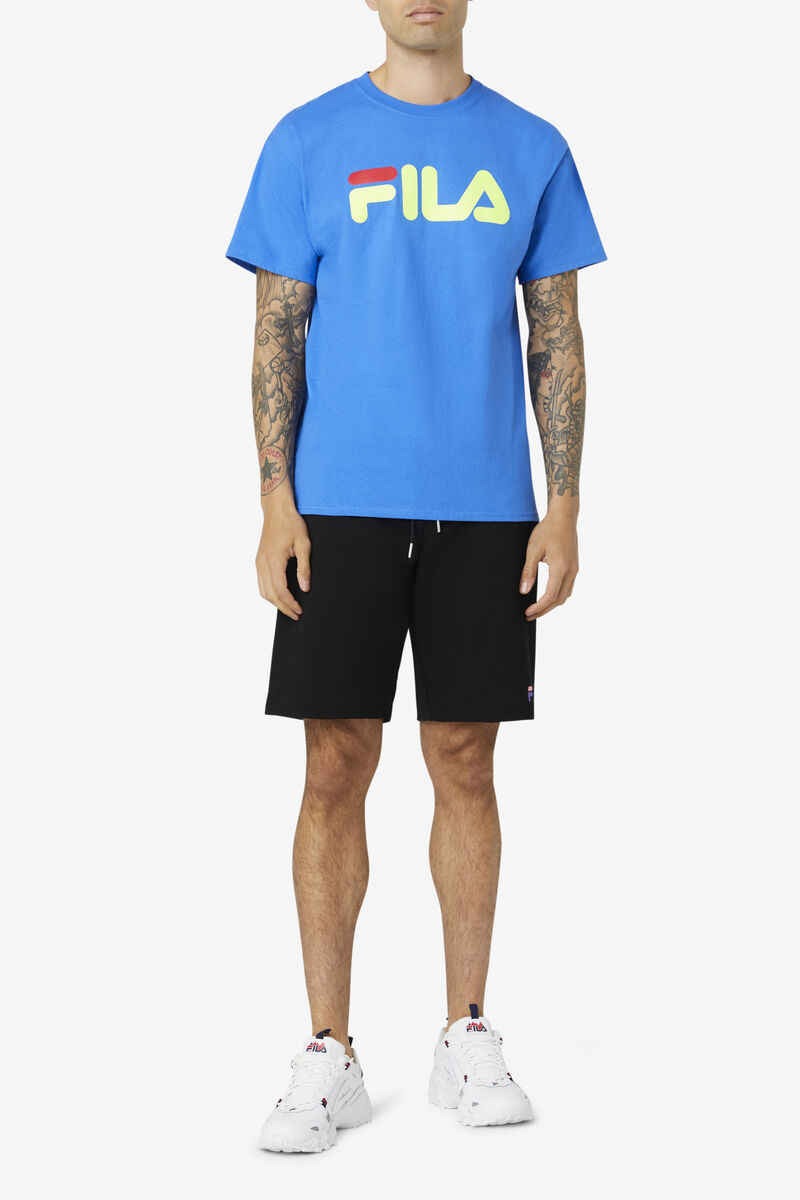 Fila Fila Logo T-shirt Herr Blå Gula Röda | kwZfgmECsnM