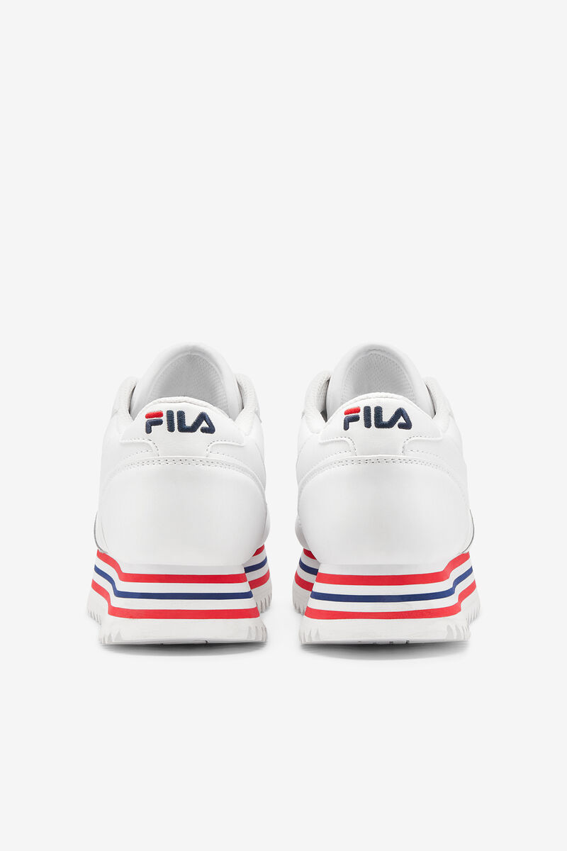 Fila Fila Orbit Stripe Sneakers Dam Vita Marinblå Röda | WHjFXETAD1S