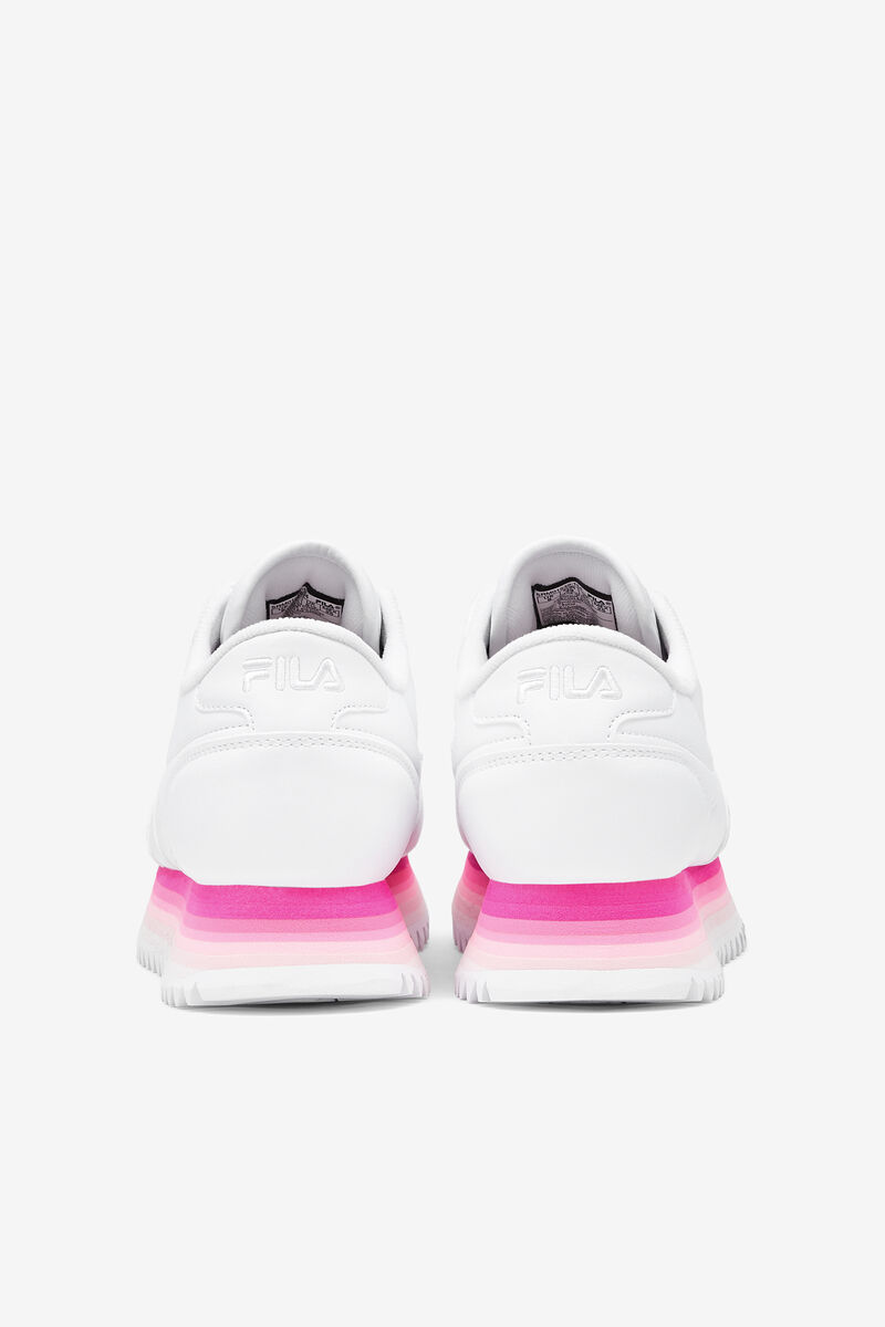 Fila Fila Orbit Stripe Sneakers Dam Vita Rosa Rosa | xpLImKFAnzP