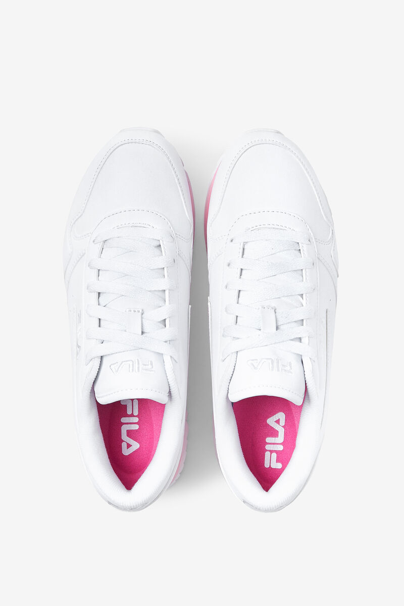 Fila Fila Orbit Stripe Sneakers Dam Vita Rosa Rosa | xpLImKFAnzP