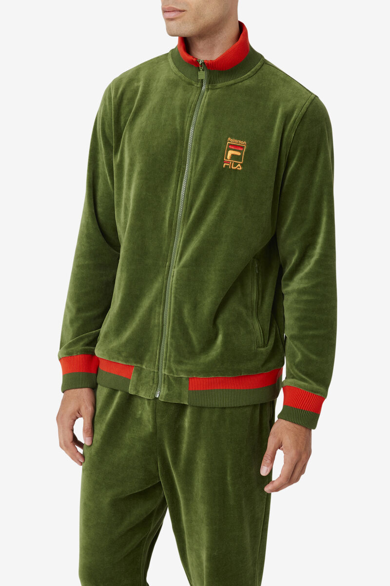 Fila Fila X Paterson Velour Jacket Jacka Herr Orange | 9h1MTKMZvq3