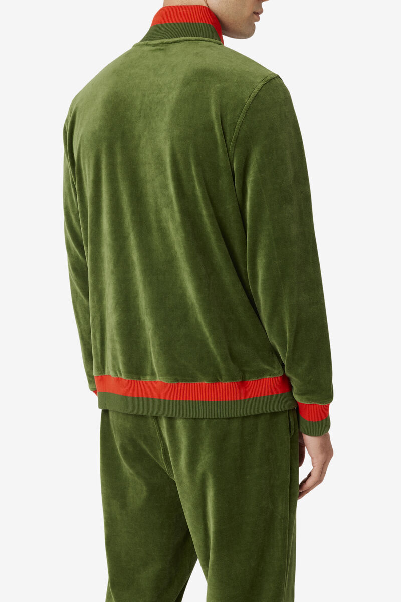 Fila Fila X Paterson Velour Jacket Jacka Herr Orange | 9h1MTKMZvq3