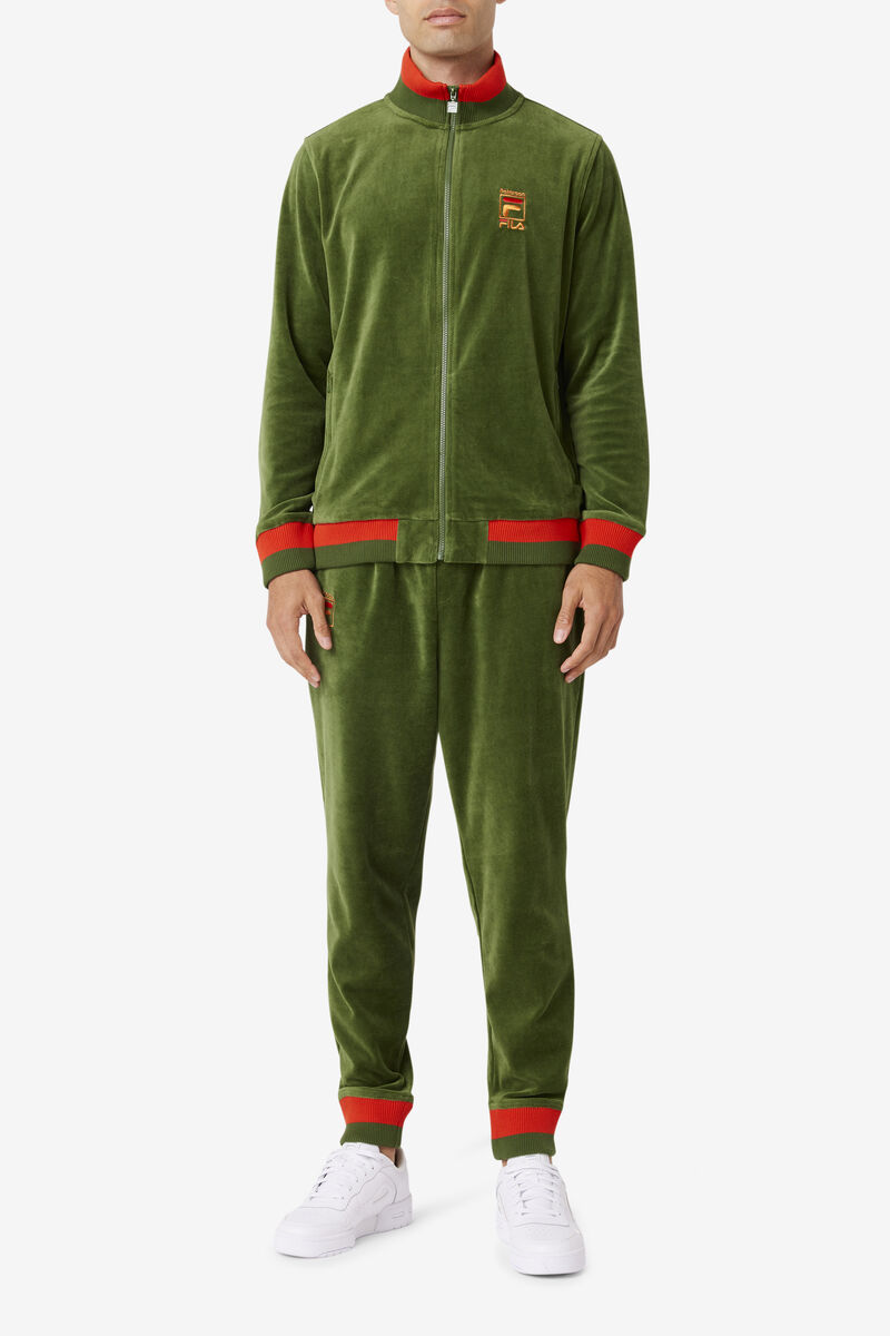 Fila Fila X Paterson Velour Jacket Jacka Herr Orange | 9h1MTKMZvq3