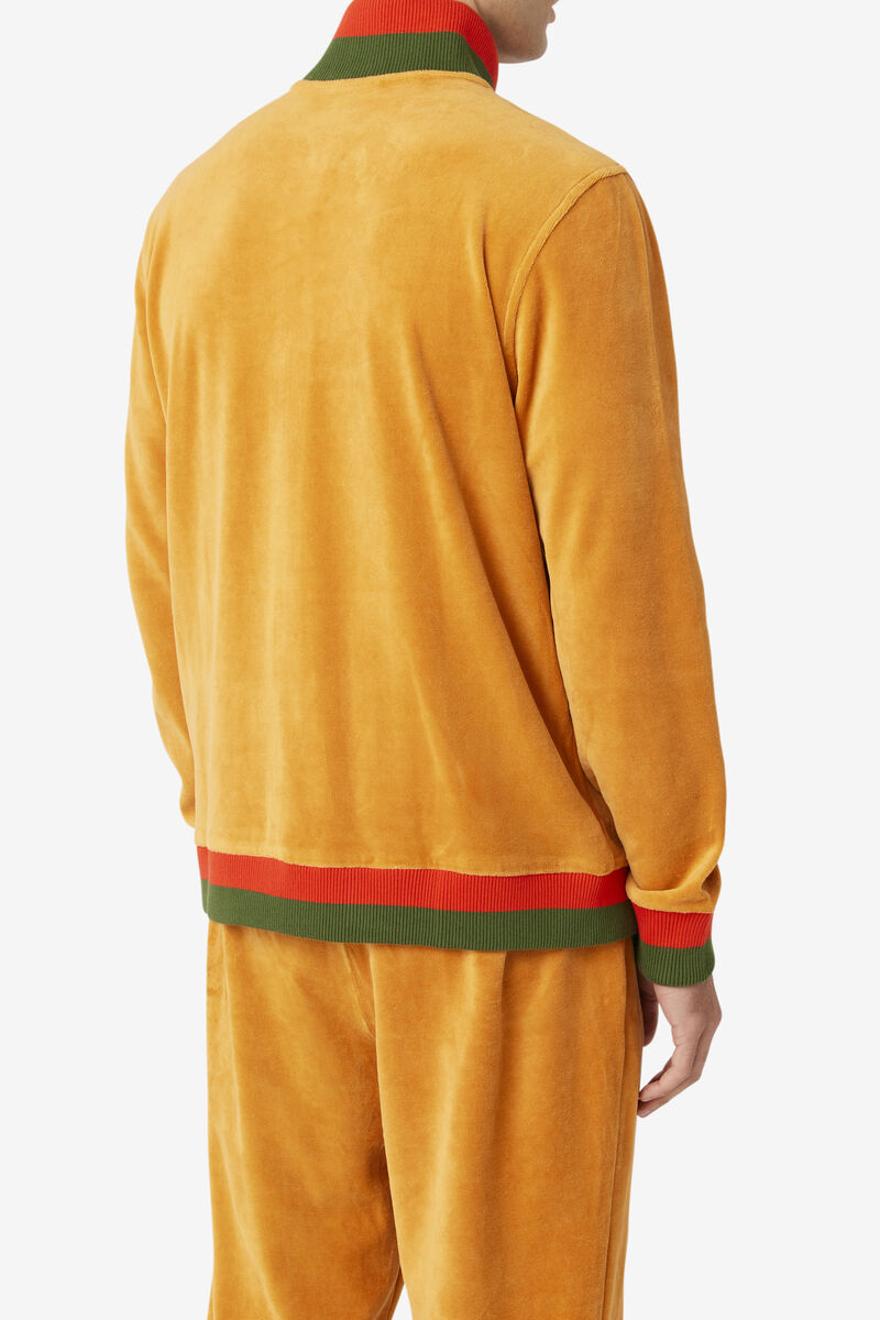 Fila Fila X Paterson Velour Jacket Jacka Herr Orange | zaTzzKqd3GT