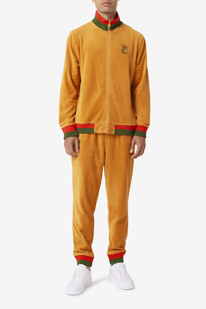 Fila Fila X Paterson Velour Jacket Jacka Herr Orange | zaTzzKqd3GT