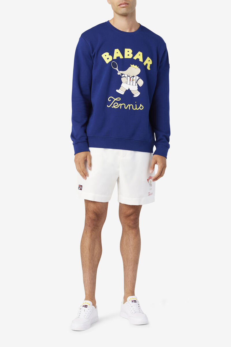 Fila Fila X Rb Babar Harve Crew Tröjor Herr Blå Gula | ZM1DhfNYmAH