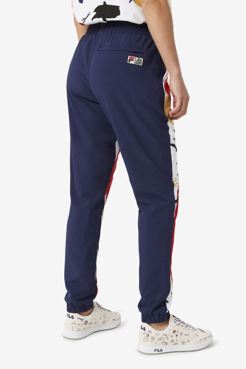 Fila Fila X The Museum Printed Track Pant Träningsoverall Herr Marinblå Vita Röda | arjffXwCkDG