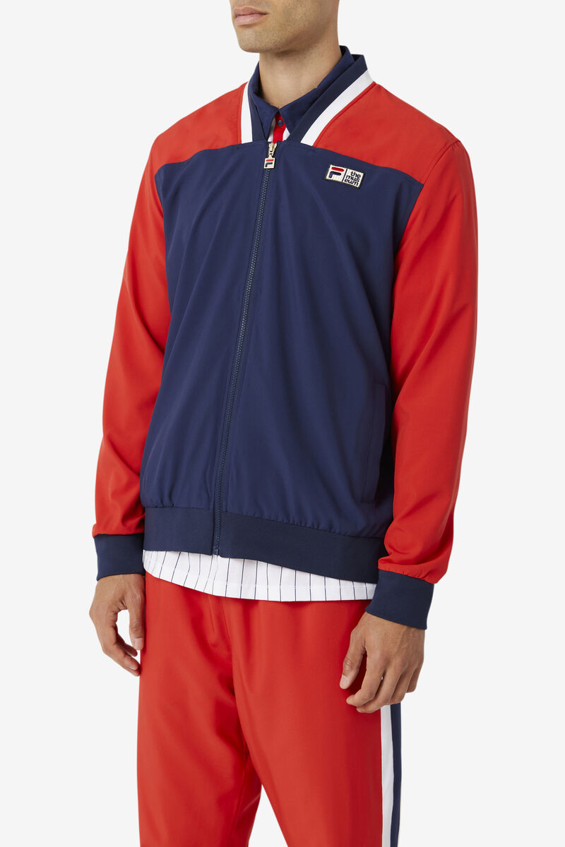 Fila Fila X The Museum Track Jacket Jacka Dam Marinblå Röda Vita | tbtCEwmx2bE