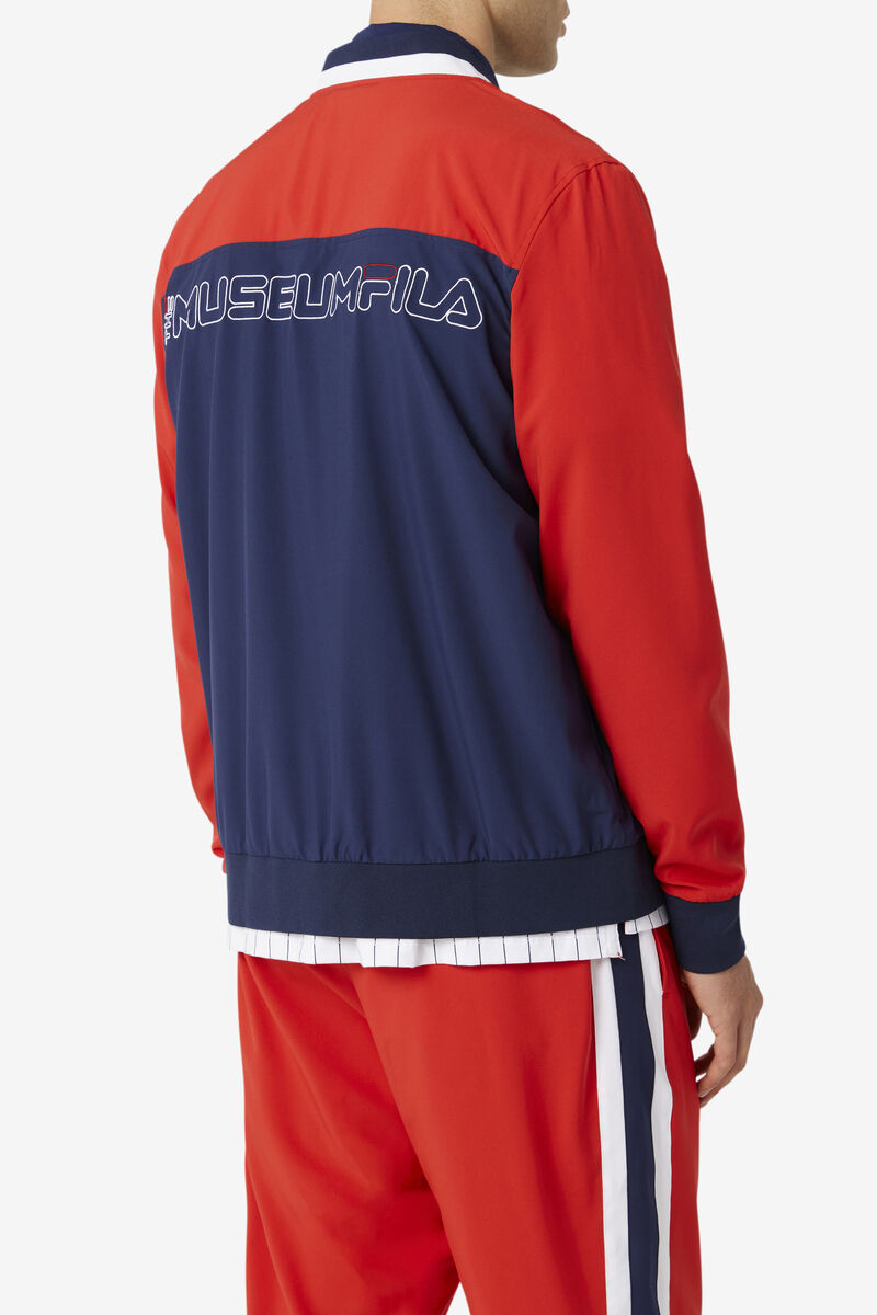 Fila Fila X The Museum Track Jacket Träningsoverall Herr Marinblå Röda Vita | 9tNC2kRZcVP