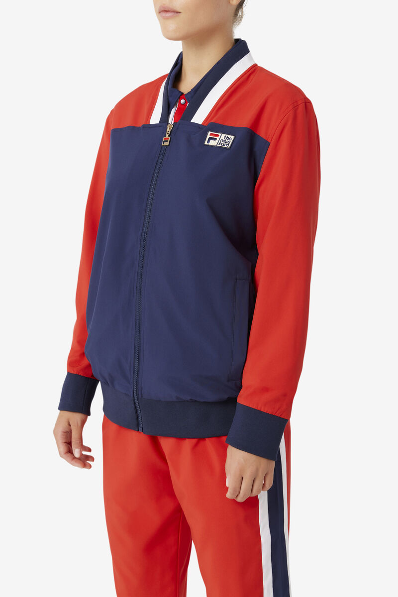Fila Fila X The Museum Track Jacket Träningsoverall Herr Marinblå Röda Vita | 9tNC2kRZcVP