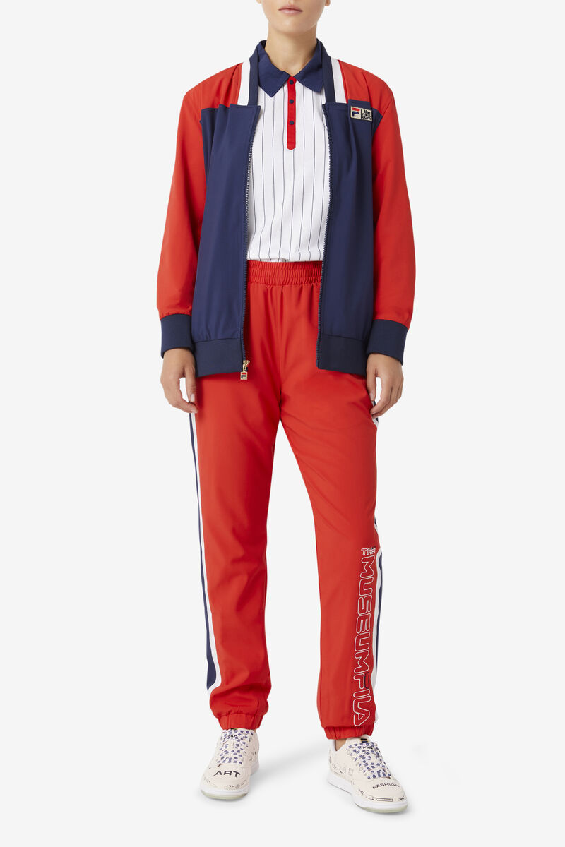 Fila Fila X The Museum Track Jacket Träningsoverall Dam Marinblå Röda Vita | OW1Aht9mo8x