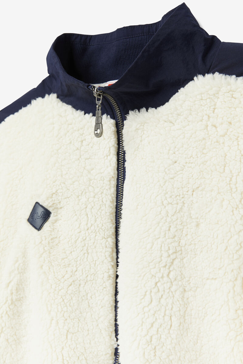 Fila Finsbury Sherpa Jacket Jacka Herr Marinblå Röda | GxJNrG8IHrt