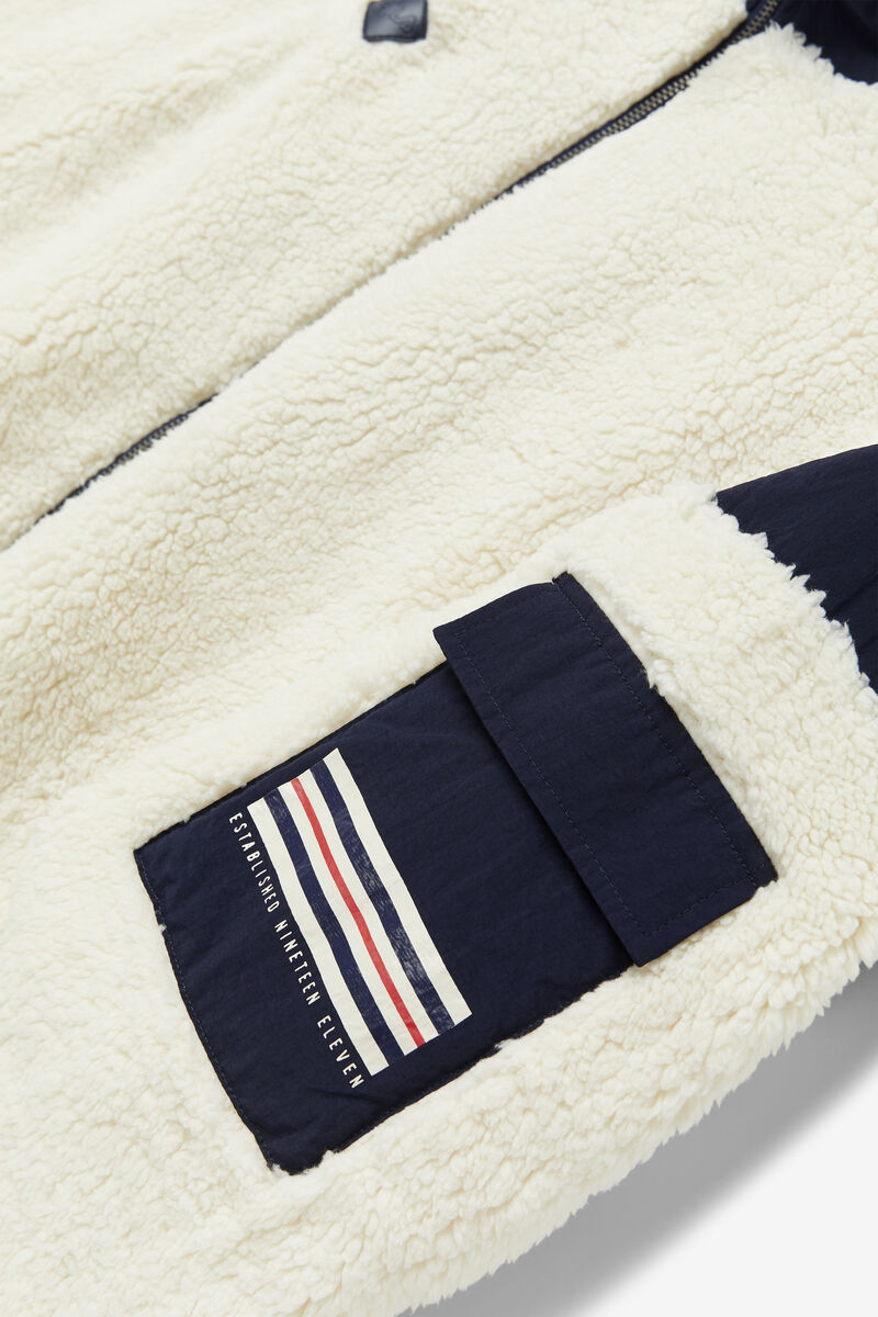 Fila Finsbury Sherpa Jacket Jacka Herr Marinblå Röda | GxJNrG8IHrt