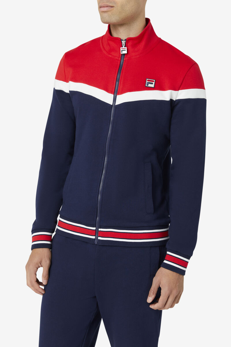 Fila Flint Track Jacket Träningsoverall Herr Marinblå | 23aC1GWwYNI
