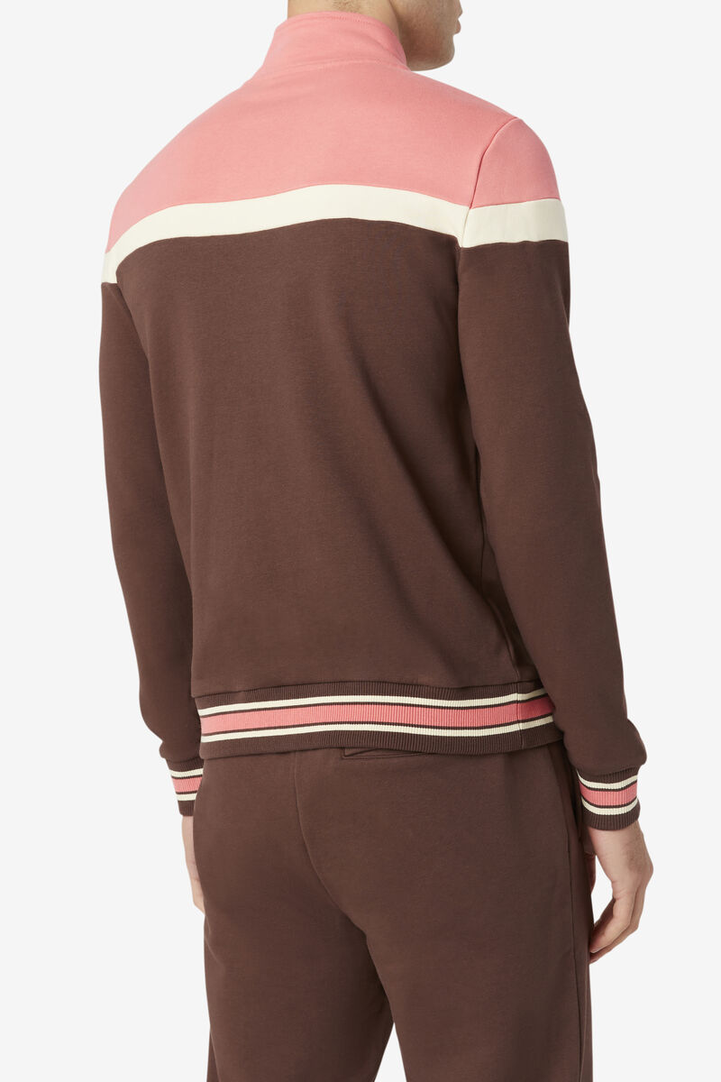 Fila Flint Track Jacket Träningsoverall Herr Bruna | dVSMJWyYpF5